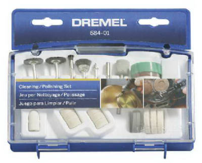 Dremel 684-01 Cleaning/Polishing Kit, 20 Piece