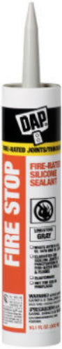 Dap® 18806 Fire Stop Fire Rated Silicone Sealant, 10.1 Oz, Gray