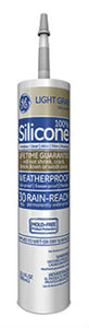 GE GE50-08 Silicone II Window & Door Caulk, Light Gray, 10.1 Oz