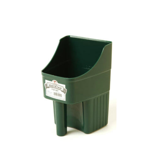 Little Giant 150422 Enclosed Plastic Feed Scoop, 3 Qt, Green