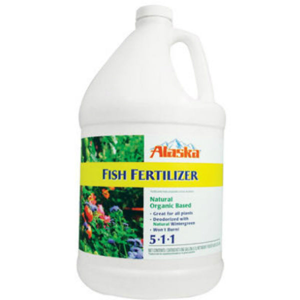 Alaska® 100099249 Fish Emulsion Fertilizer Concentrate, 1-Gallon, 5-1-1