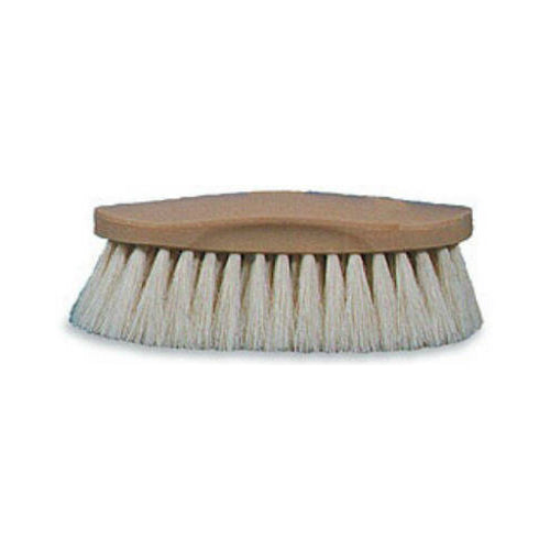 Decker 50 Soft Natural Showman Grooming Brush for Horses, White