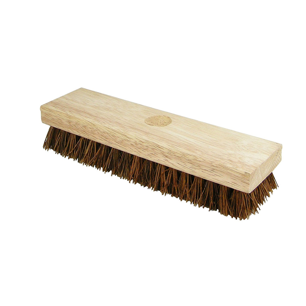 Quickie® 225 Course Palmyra Fibers Deck Scrub Brush, 9" x 2.5"