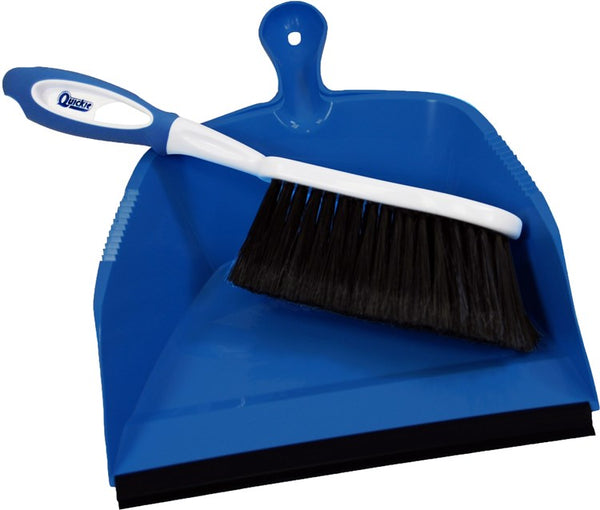 Quickie® 410 HomePro® Convenient Dust Pan & Flagged Fibers Brush Set