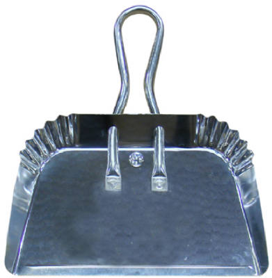 Quickie 428 Professional Sized Dust Pan, Aluminum, 17"
