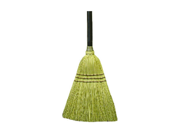 Quickie® 934 Natural Fiber Lobby Broom, 10", Extra-Wide