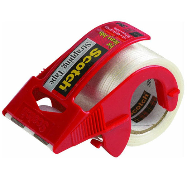 Scotch 350 Heavy-Duty Strapping Tape with Dispenser, 1.88" x 360"