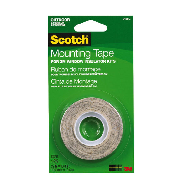 Scotch 2175 Outdoor Window Film Mounting Tape, 1/2" x 500"