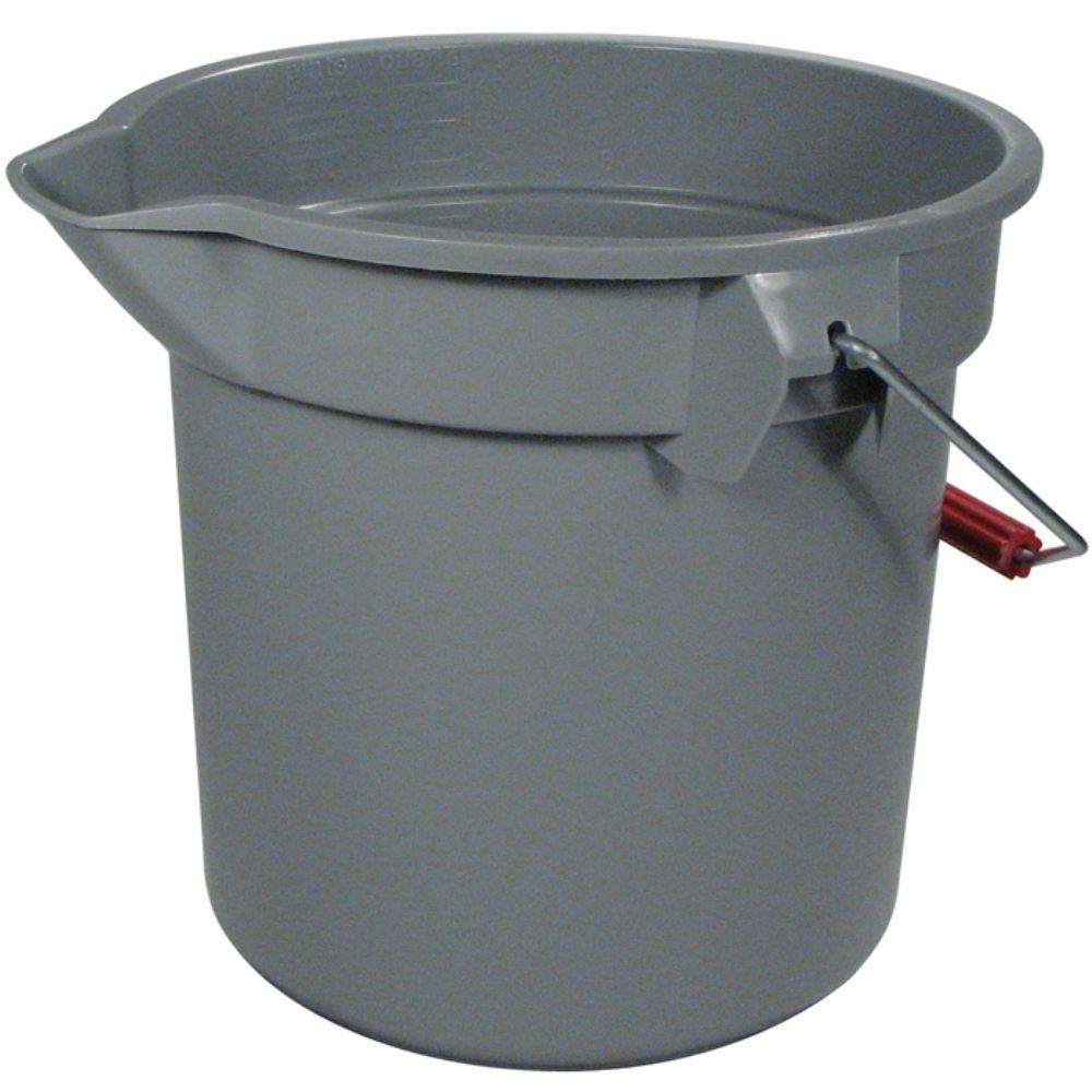 Rubbermaid® Commercial 2614-00-GRAY Brute® Round Utility Bucket, Gray, 14 Qt