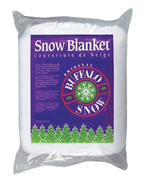 Buffalo Batt CK2916 Buffalo Snow Blanket for Christmas Decor, White
