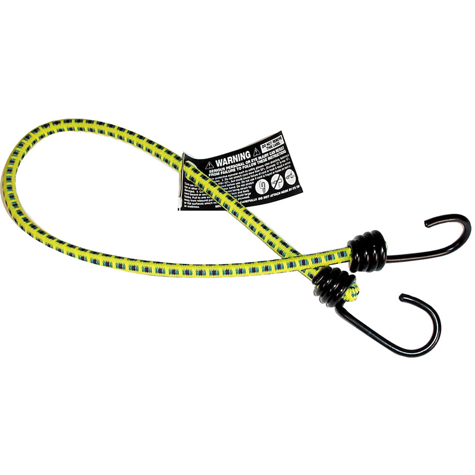 Keeper® 06025 Vinyl Coated Bungee Cord with Steel Hook, 24"