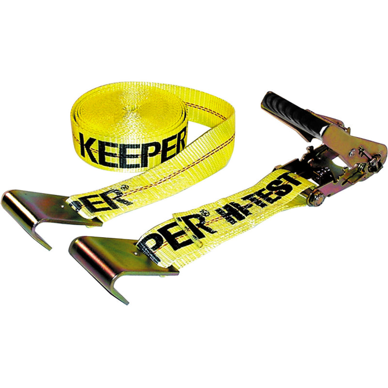 Keeper® 04623 Heavy Duty Ratchet Tie-Down with Flat Hook,  2" x 27'