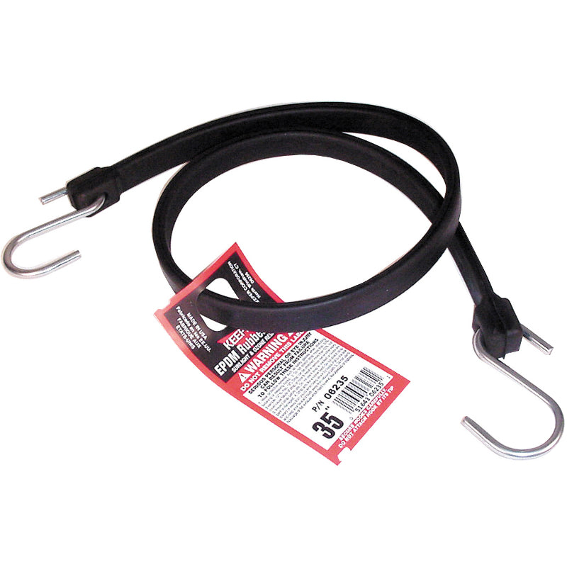 Keeper® 06235 EPDM Rubber Strap with Zinc Plated Steel Hooks, 35"
