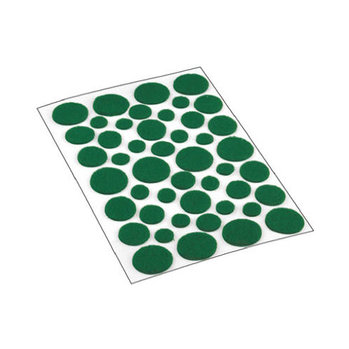 Shepherd Hardware 9423 Round Self-Adhesive Felt Pads, Green, 46-Count