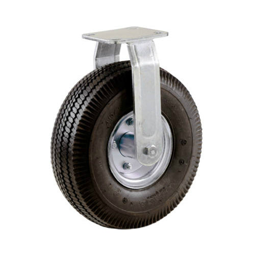 Shepherd Hardware 9795 Pneumatic Wheel Rigid Plate Caster, 8"