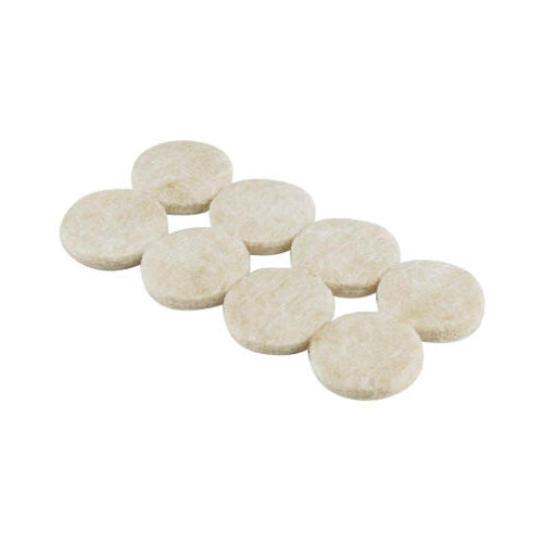 Shepherd Hardware 9952 Self Adhesive Round Felt Pad, 1", Beige, 16-Pack
