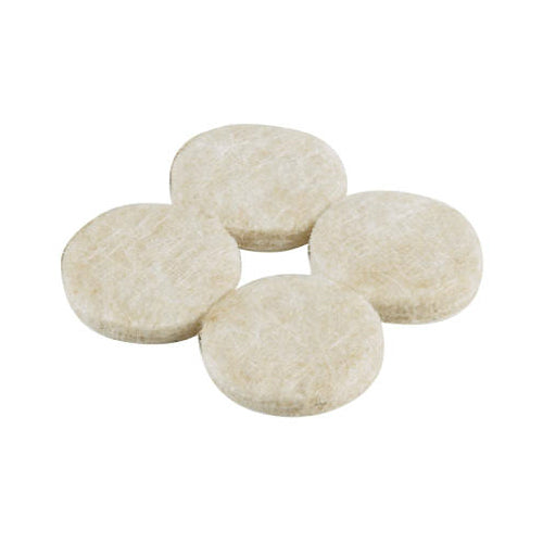 Shepherd Hardware 9953 Self Adhesive Round Felt Pad, 1-1/2", Beige, 8-Pack