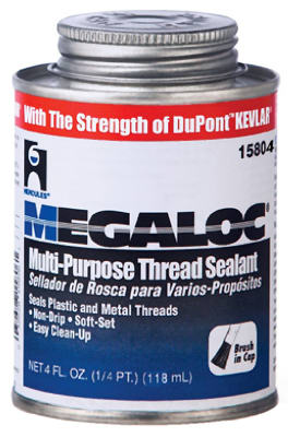 Hercules 15804 Megaloc Multi-Purpose Thread Sealant with Kevlar®, 4 Oz