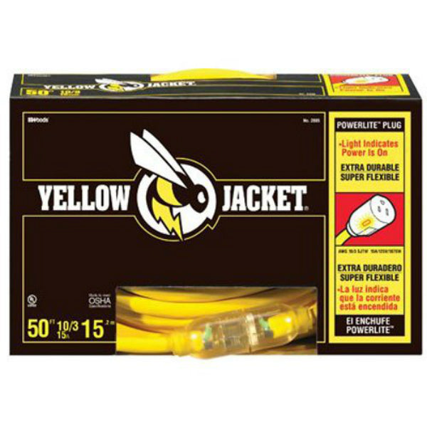 Yellow Jacket® 2805 Extension Cord, 15 Amp, 50'
