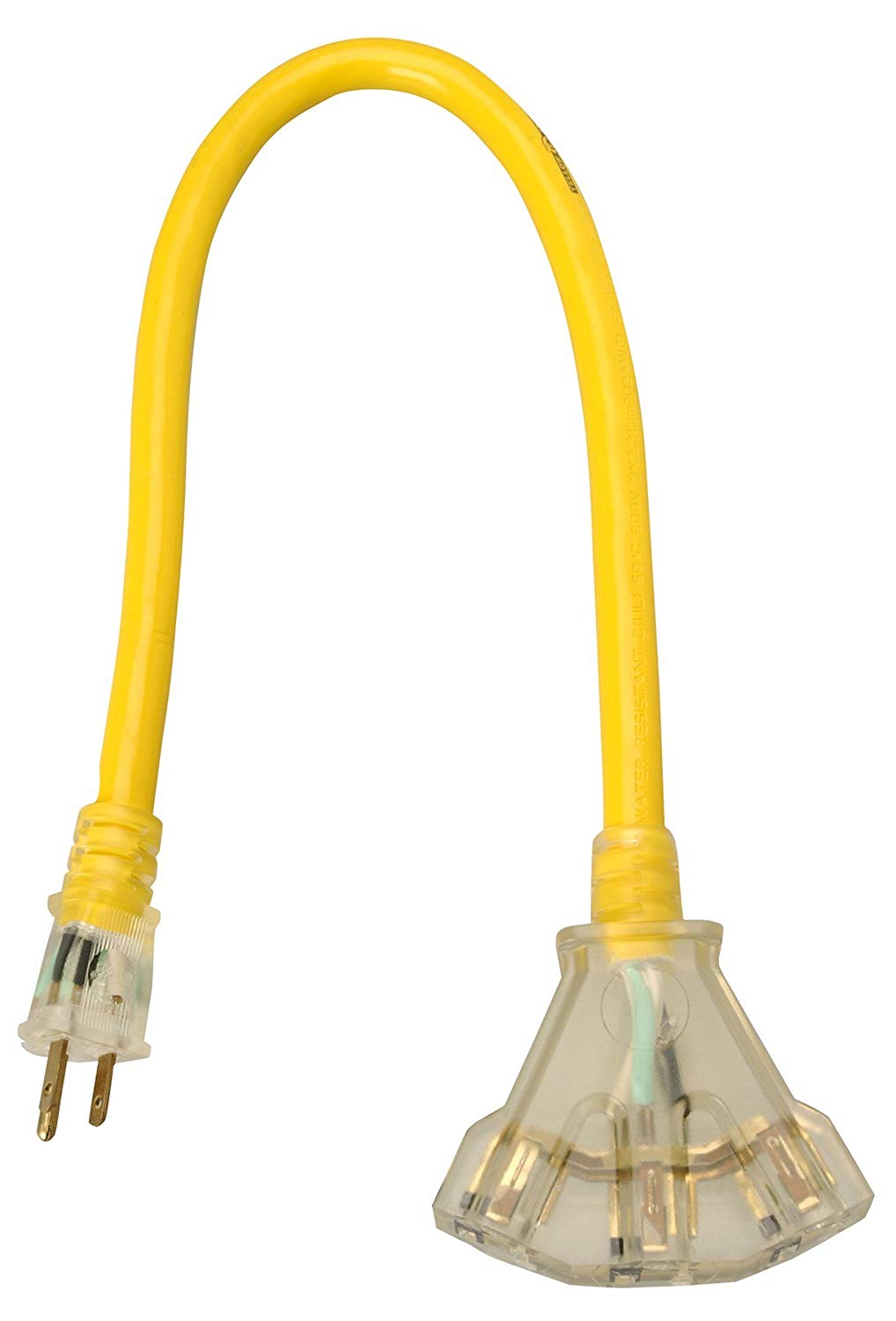 Yellow Jacket 2882 Extension Cord, 15 Amp, 2'