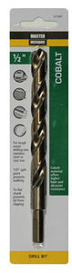 Master Mechanic 571307 Jobber Length Cobalt Drill Bit, 1/2" x 6", Steel