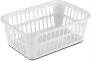 Sterilite® 16098024 Large Storage Basket, White