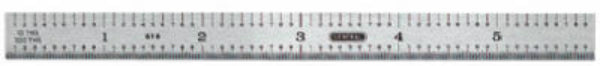 General Tools 616 Flexible Precision Rule, 6", Stainless Steel