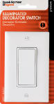 Pass & Seymour Illuminated Decorator Lighted Switch, 15A, White
