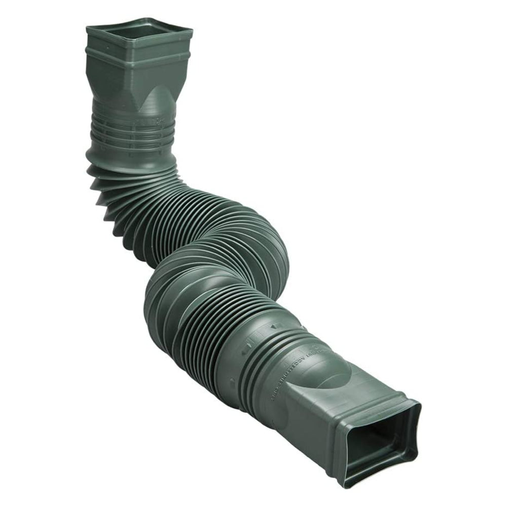 Amerimax 85011 Flex Poly Downspout Extension, Green