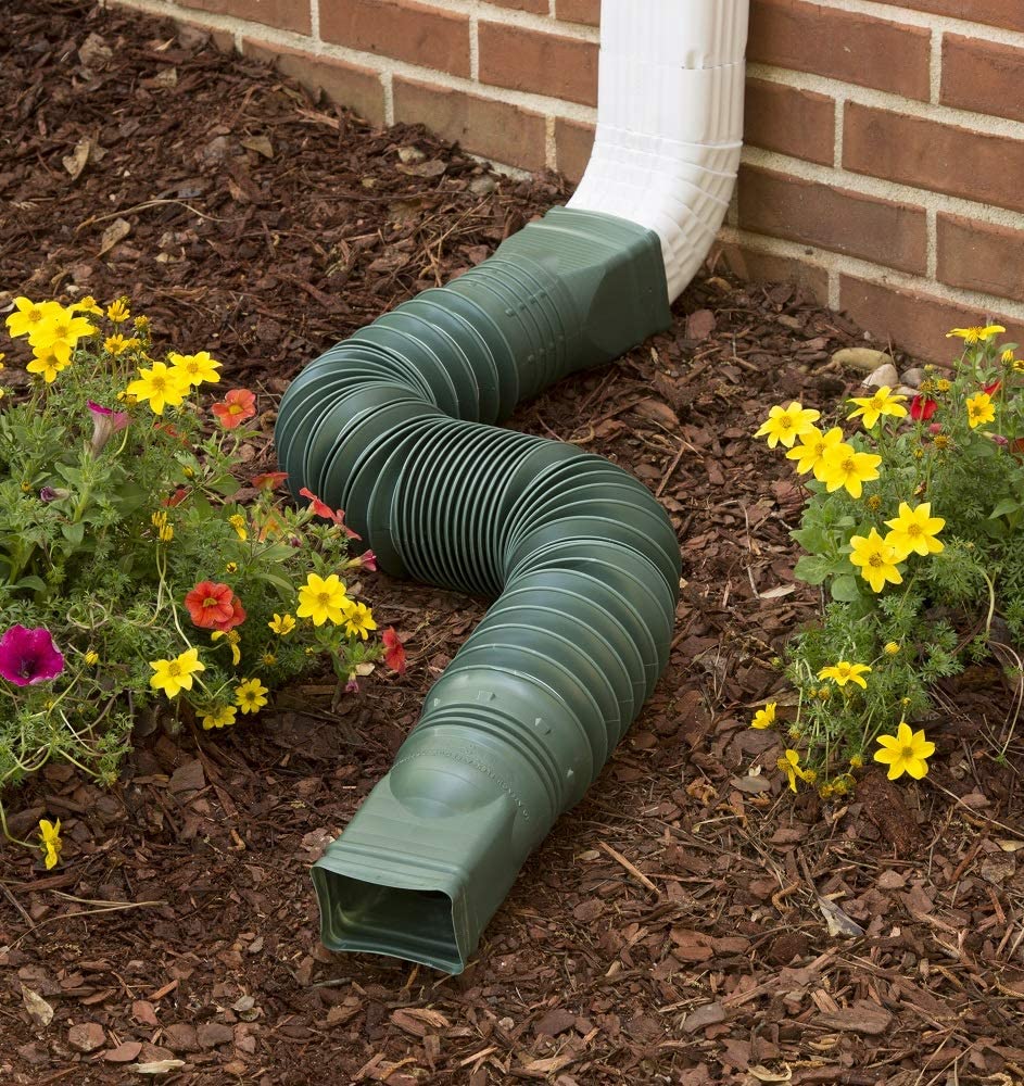 Amerimax 85011 Flex Poly Downspout Extension, Green