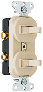 Pass & Seymour 690IGCCC5 Combination Switches, 15A, Ivory