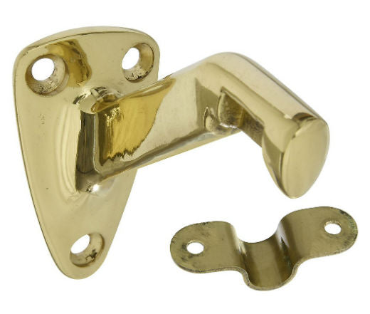 National Hardware® N216-168 Handrail Bracket, Polished Brass
