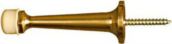 National Hardware® N198-051 Rigid Door Stop, 3", Solid Brass