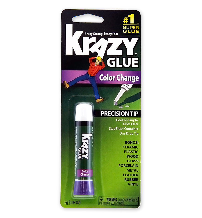Krazy Glue® KG58848R Tube Glue with Color Change Formula, 2-Gram