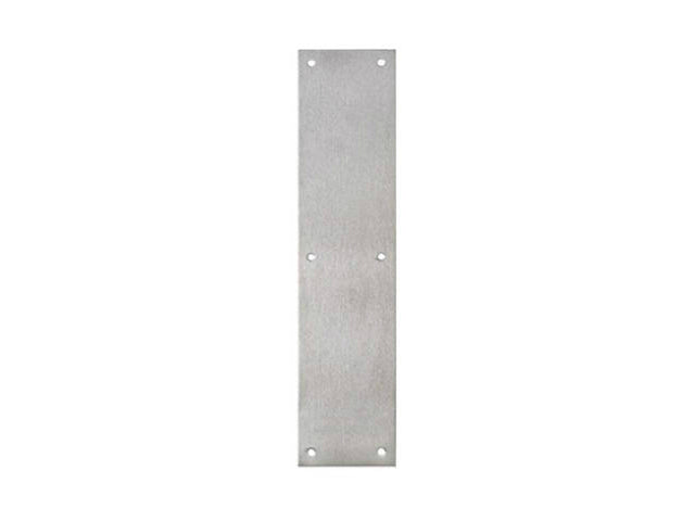 Tell DT100072 Stainless Steel Door Push Plate, #P351532, 3-1/2'' x 15''