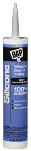 Dap® 08643 Window & Door 100% Silicone Rubber Sealant, 9.8 Oz, Aluminum