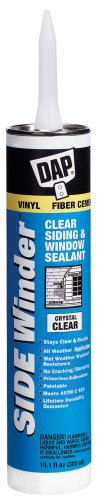 Dap® 00816 Side Winder® Crystal Clear Siding & Window Sealant, 10.1 Oz, Gray