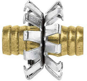 Green Thumb C12HMGT Mender Clincher Hose Repair, 1/2", Brass
