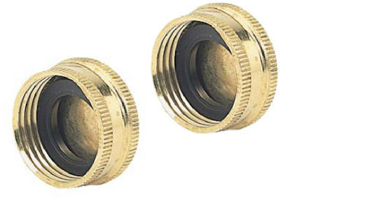 Green Thumb 05HC2GT Brass Hose Cap, 2-Pack