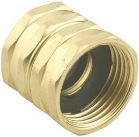 Green Thumb 7FHS7FGT Hose Connector To Hose Connector, Brass