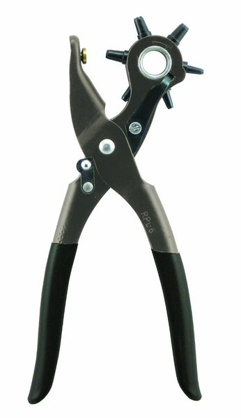 General Tools 72 Revolving Punch Plier, Convenient Spring Tension, Plated Steel