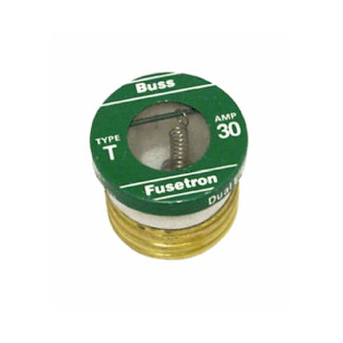 Cooper Bussmann BP/T-30 Type T Plug Fuse, 30 Amp, 2-Pack