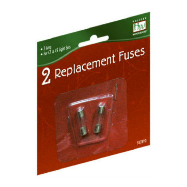 Holiday Wonderland 101F-88 Christmas C7 & C9 Light Replacement Fuses, 7A