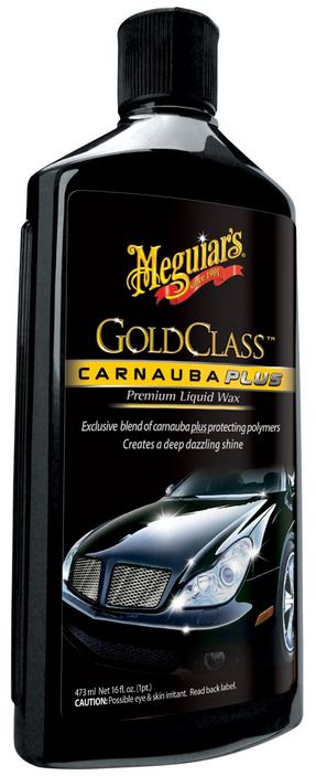 Meguiars G7016 Gold Class Clear Coat Car Wax Liquid - 16 oz