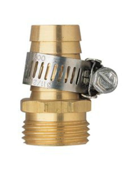 Green Thumb 50453GT Heavy Duty Male Hose Mender, 3/4", Brass