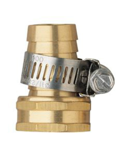 Green Thumb 50454GT Heavy Duty Female Hose Mender, 3/4", Brass