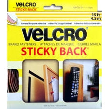 "VELCRO" STICKY BACK TAPE BEIGE 3/4"W x 15'L
