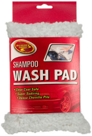 Detailer's Choice® 9-368 Chenille Shampoo Wash Pad, White