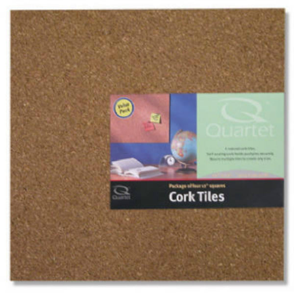 Quartet 102 Cork Wall Tile, Brown, 12 in x 12 in
