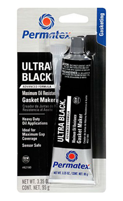 Permatex® 82180 Ultra Black® Maximum Oil Resistance Gasket Maker, 3.35 Oz